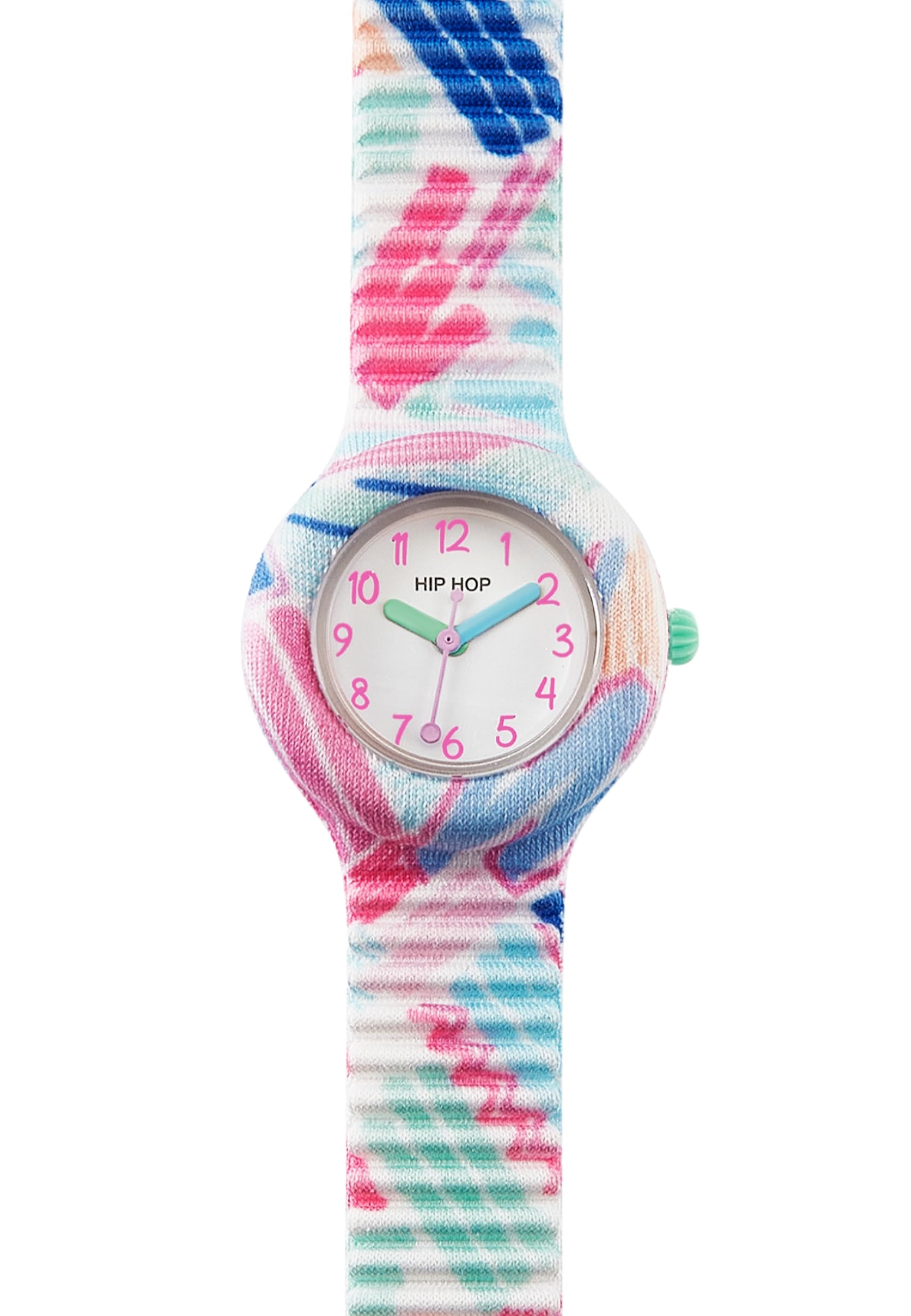 Hip Hop, Collezione Kids Fun, Orologio Bambina Highlighter, Cinturino in Silicone Intercambiabile, Indici e Sfere Colorate, Cassa 28 mm, Movimento al Quarzo, Resistente all'Acqua, Lunghezza Regolabile