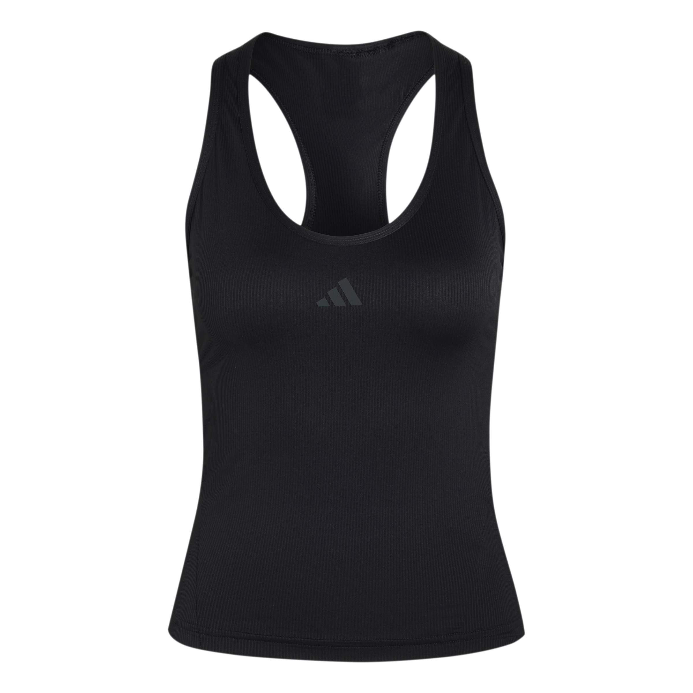 adidas Women's Club Tennis Climacool Midi Tank Shirt, Black, XL