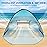 TOBTOS UPF 50+ Easy Pop Up Beach Tent 3-4 Person Sun Shelter Instant Automatic Beach Shade, Portable Sunshade with Extendable Floor (Blue)