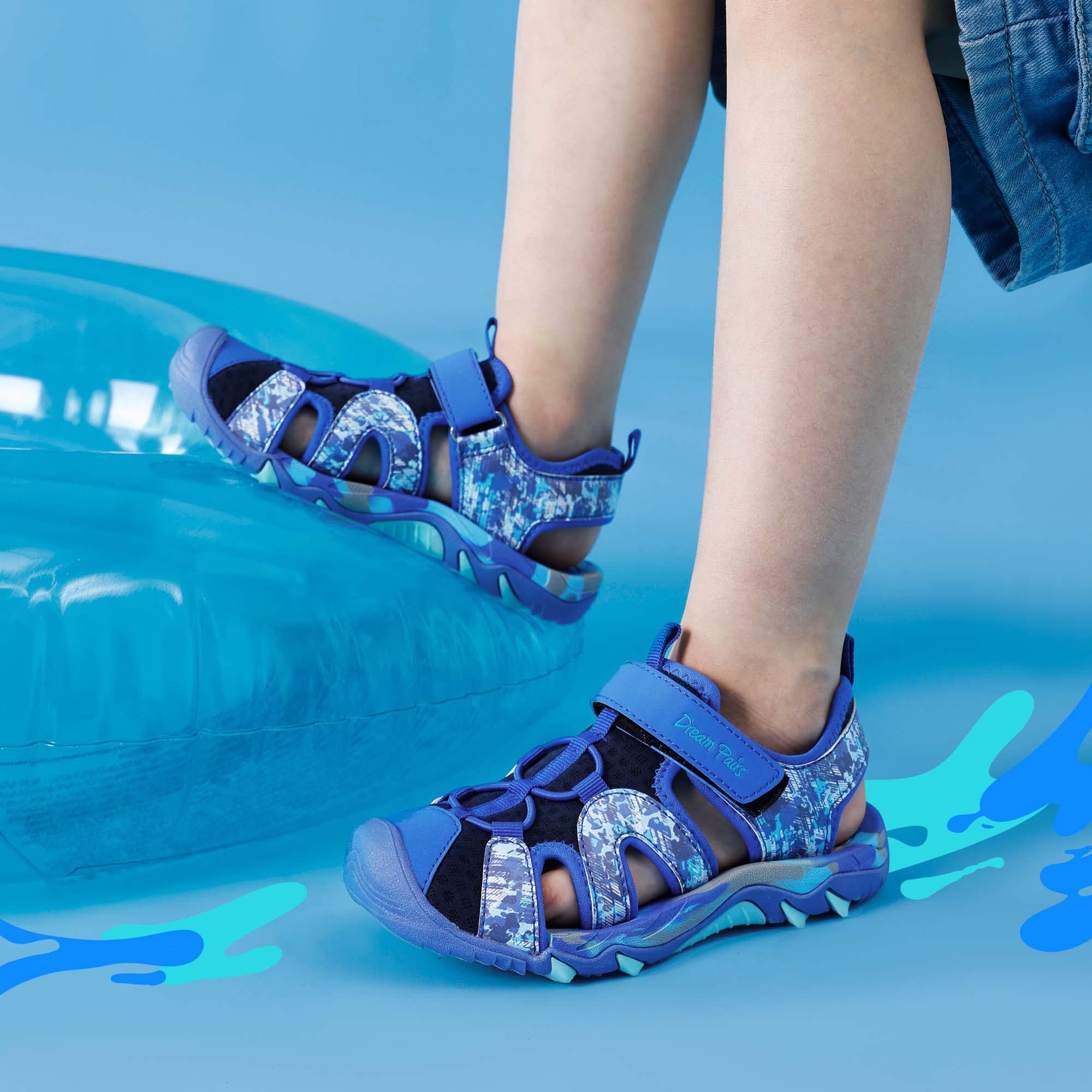 DREAM PAIRS Sandalias Deportivas de Verano para Niños y Niñas, Ideales para Actividades al Aire Libre, para Pequeños y Grandes.
