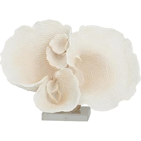 Coastal Decor White Coral Sculpture