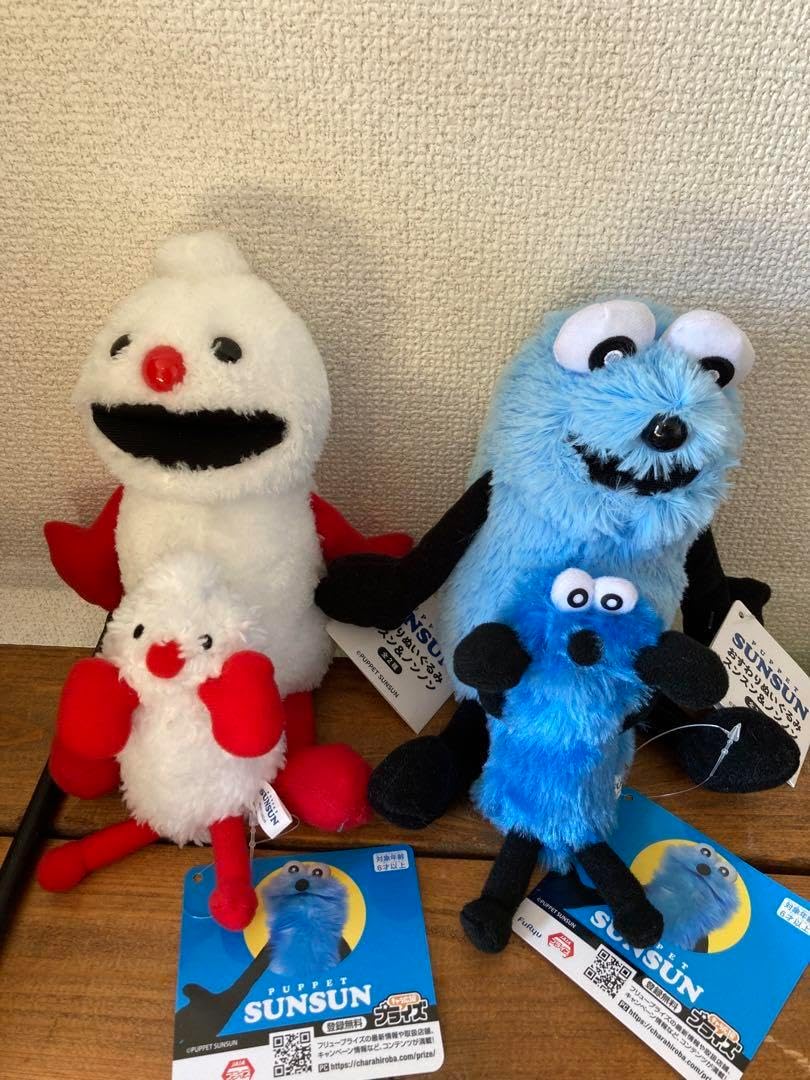 パペットスンスン ノンノン おすわりぬいぐるみ ひっかけマスコット 4