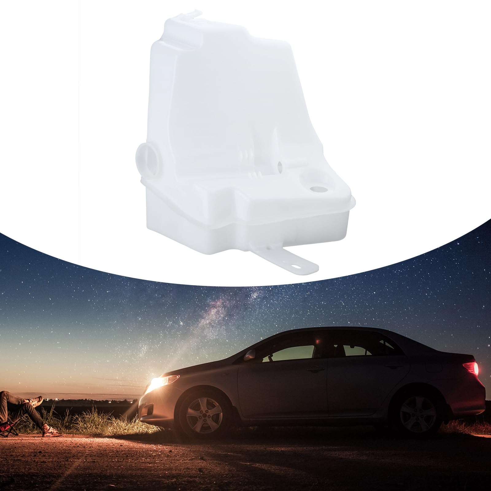 Depósitos de líquido para limpiaparabrisas, versátiles tanques de almacenamiento para botellas de lavado de parabrisas, sustituye a 1638690820 para 163