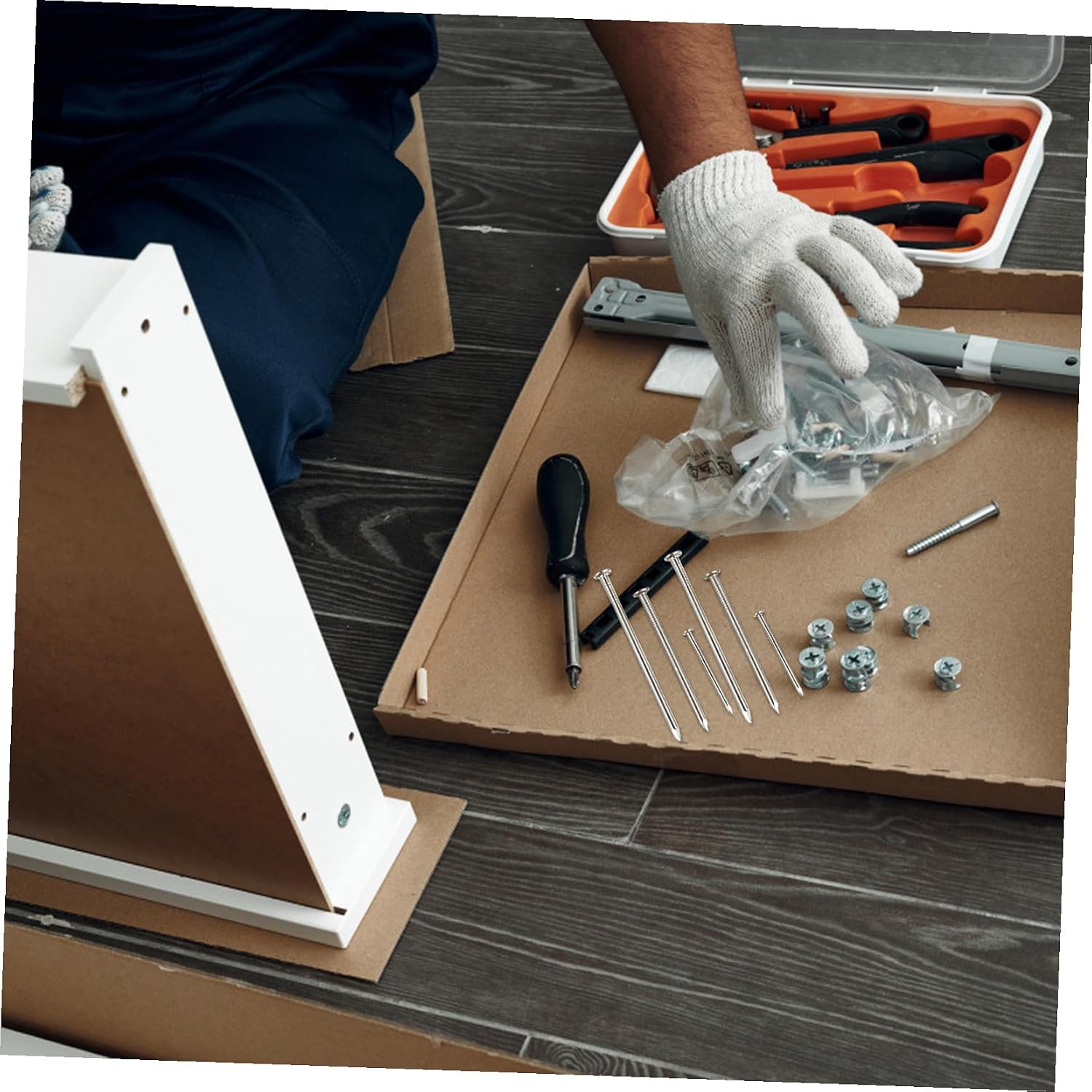 Diy Home Decor Nails 460-piece Stainless Steel Nail Assortment Kit for Picture Hanging and Woodworking