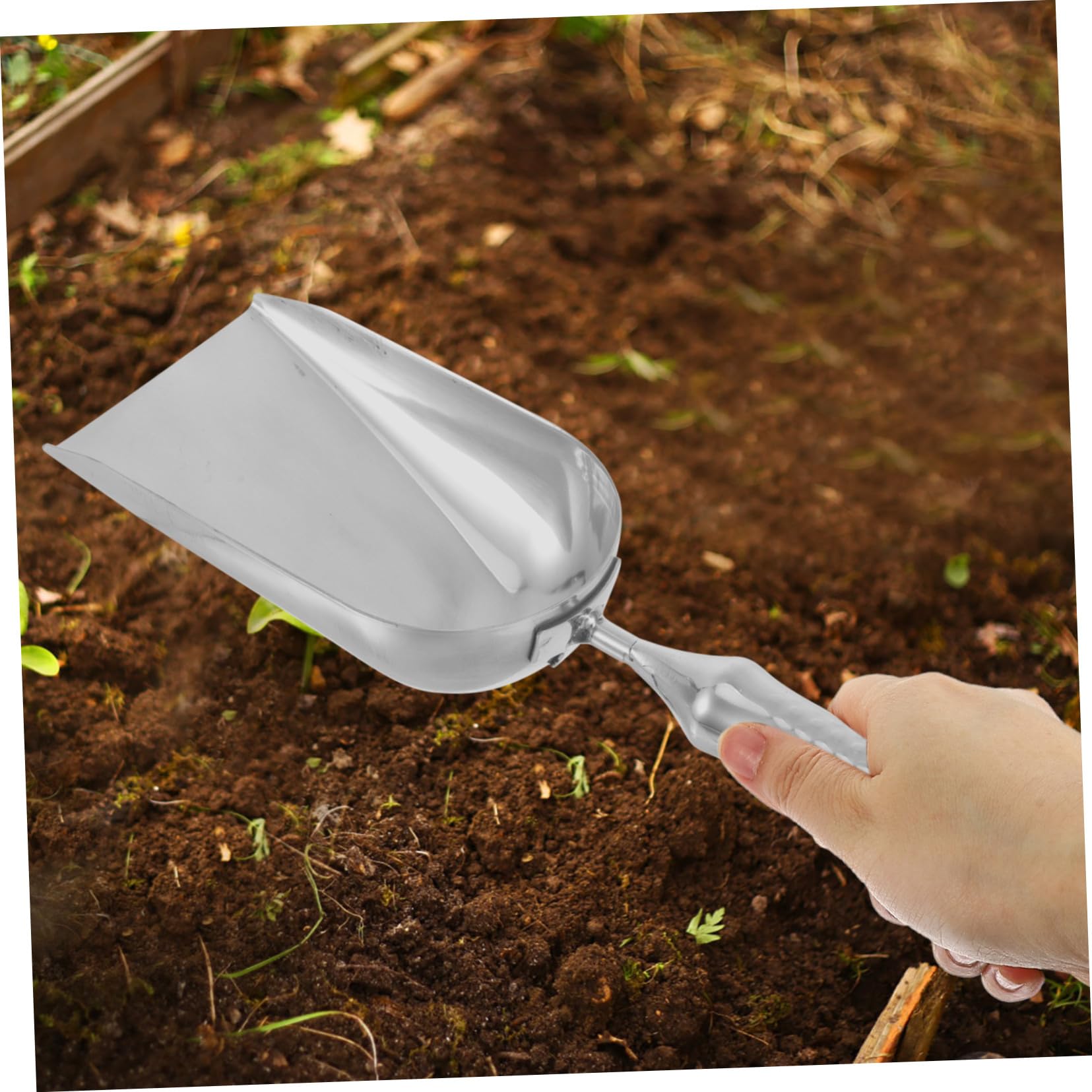 Yardwe 3St kleine Gartenkelle edelstahlspachtel gartenwerkzeuge Handspaten Handschaufel für die Gartenarbeit Hecke Garten Schaufel Garten kleine Schaufel Rostfreier Stahl Silver