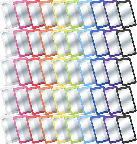 Miniatura 15 de Dandat 10 piezas de espejos pequeños para niños, seguros, a prueba de roturas, 15 x 10 cm, espejos indestructibles para aulas, ideales