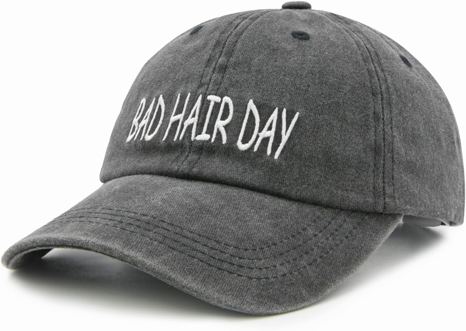 Waldeal Women's Bad Hair Day Hat, Embroidered Adjustable Mom Baseball Cap - Image 2