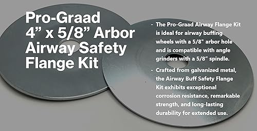 Miniatura 4 de Kit de brida de vía aérea de 4 pulgadas, kit de brida de seguridad para vías respiratorias de 4 x 58 pulgadas, compatible con amoladora angular con