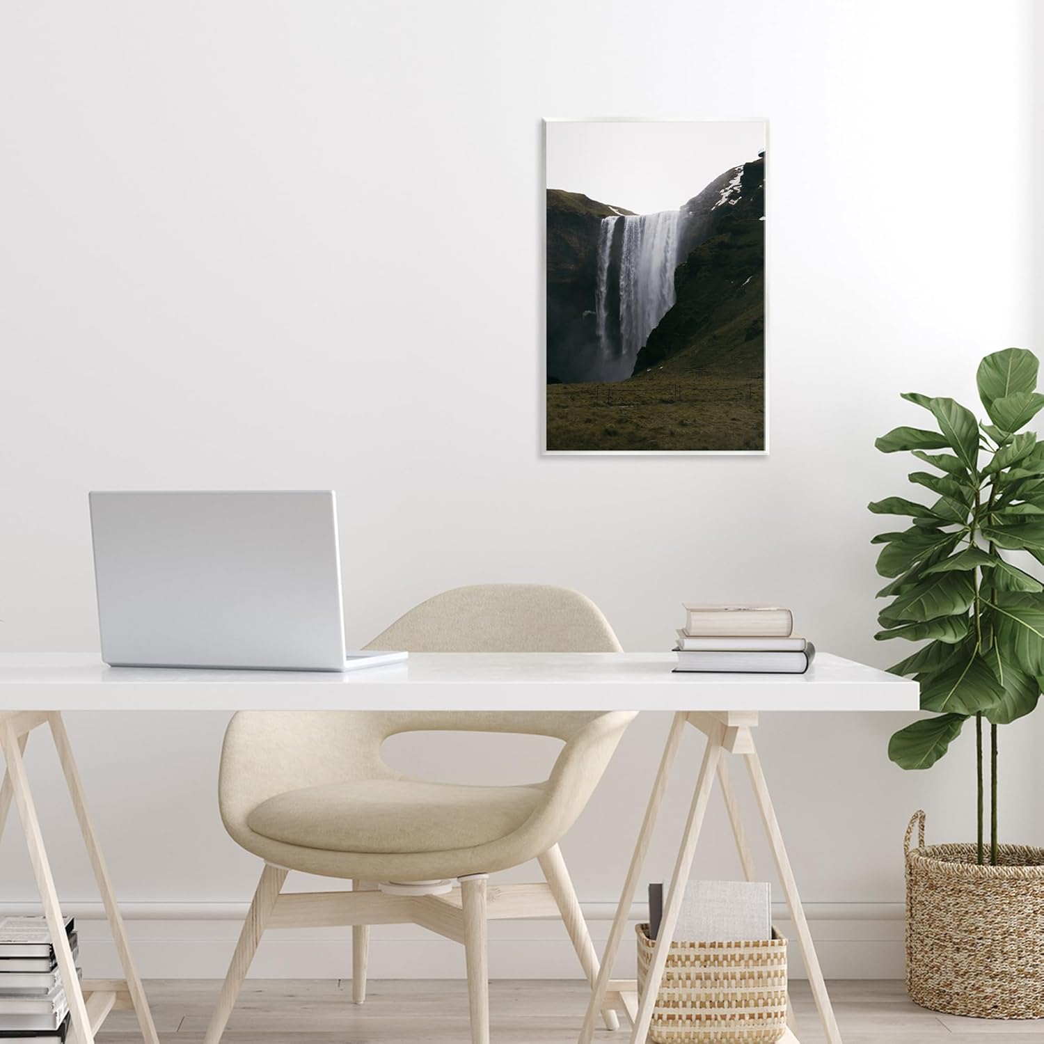 Stupell Industries Crashing Icelandic Waterfall Wall Plaque Art, design by Jade Sharp Photo, 19 x 13