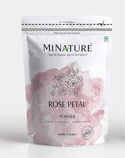 Organic Rose Petal Powder, Chemical Free 100% Natural, Antiageing Cooling, for Skin Care, Facial Mask, 227g, 1/2lbs, 8oz