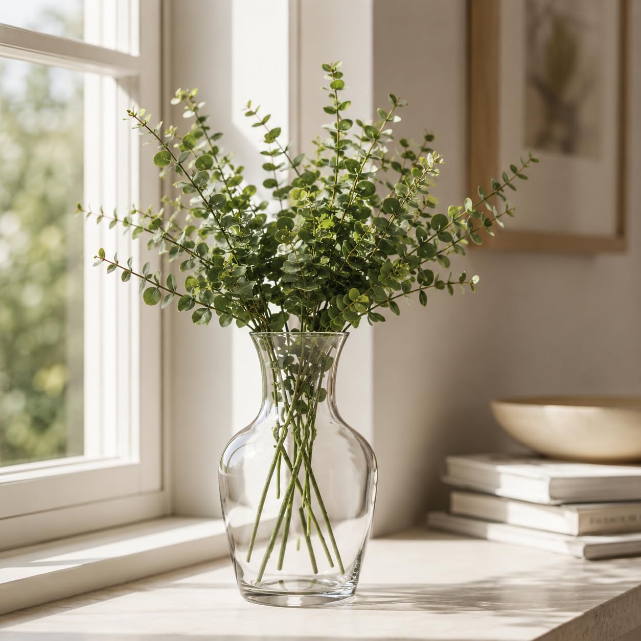AYUTAS Multipurpose Glass Flower Vase for Home & Office Decor | Decorative Pot for Fresh Flowers, Artificial Plants & Table Styling | Ideal for Living Room, Bedroom & Workspace | 1 Pack, 7.5 Inch-image-26