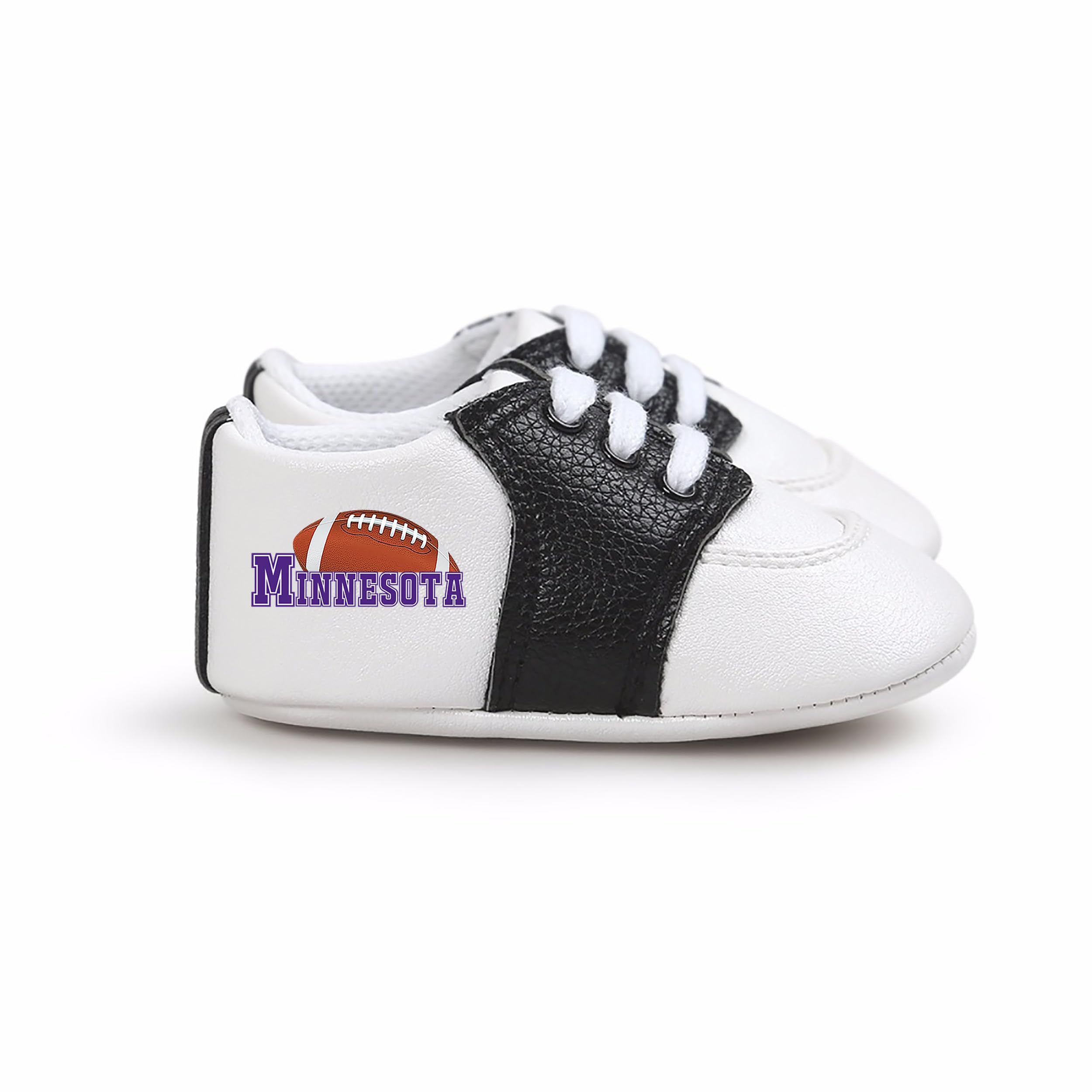 Future Tailgater Black Trim Pre-Walker Baby Shoes for Minnesota Fans 6-12 Months Infant