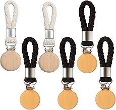 6 Tea Towel Holders, Towel Clips for Kitchen, Dishcloth Holder with 4 Apricot and 2 Black Hanging Clips, Tea Towel Hooks for Organizing