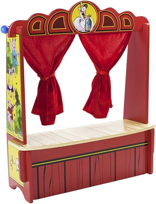 Imagination Generation Wooden Wonders Mother Goose's Tabletop Puppet Theater
