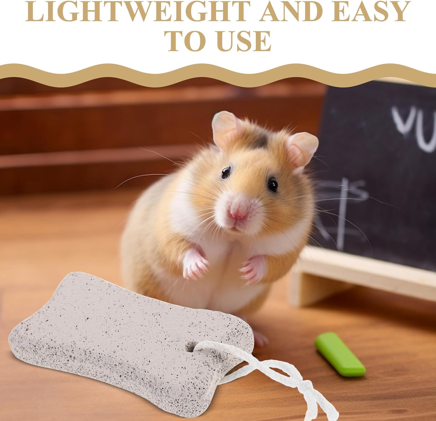 HOMSFOU 10pcs Small Animal Chew Natural Mineral Teeth Grinding Stones for Hamsters Chinchillas Rabbits and Guinea Pigs Pet Gnawing Blocks for Dental Health