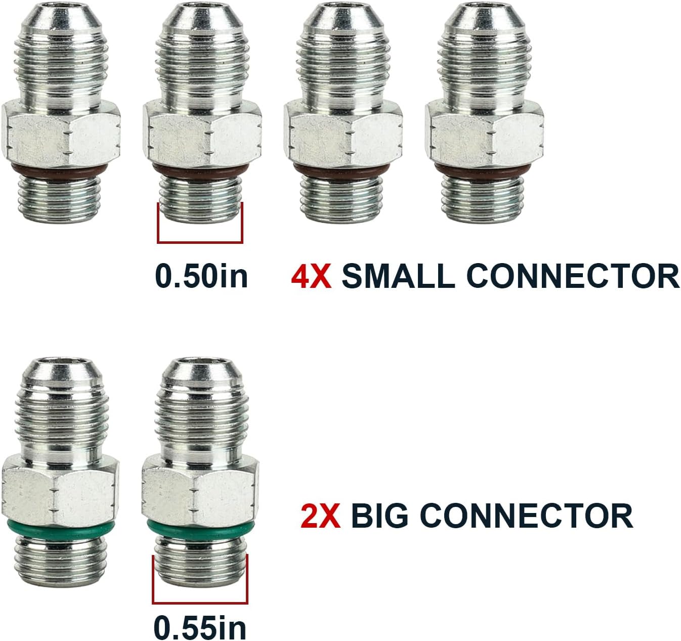 3mirrors High Pressure Oil Pump HPOP Hoses Lines & Crossover Replacement Kit Compatible with Ford Excursion F250 F350 F450 F550 Super Duty 1999-2003 7.3L Powerstroke Turbocharged Engine