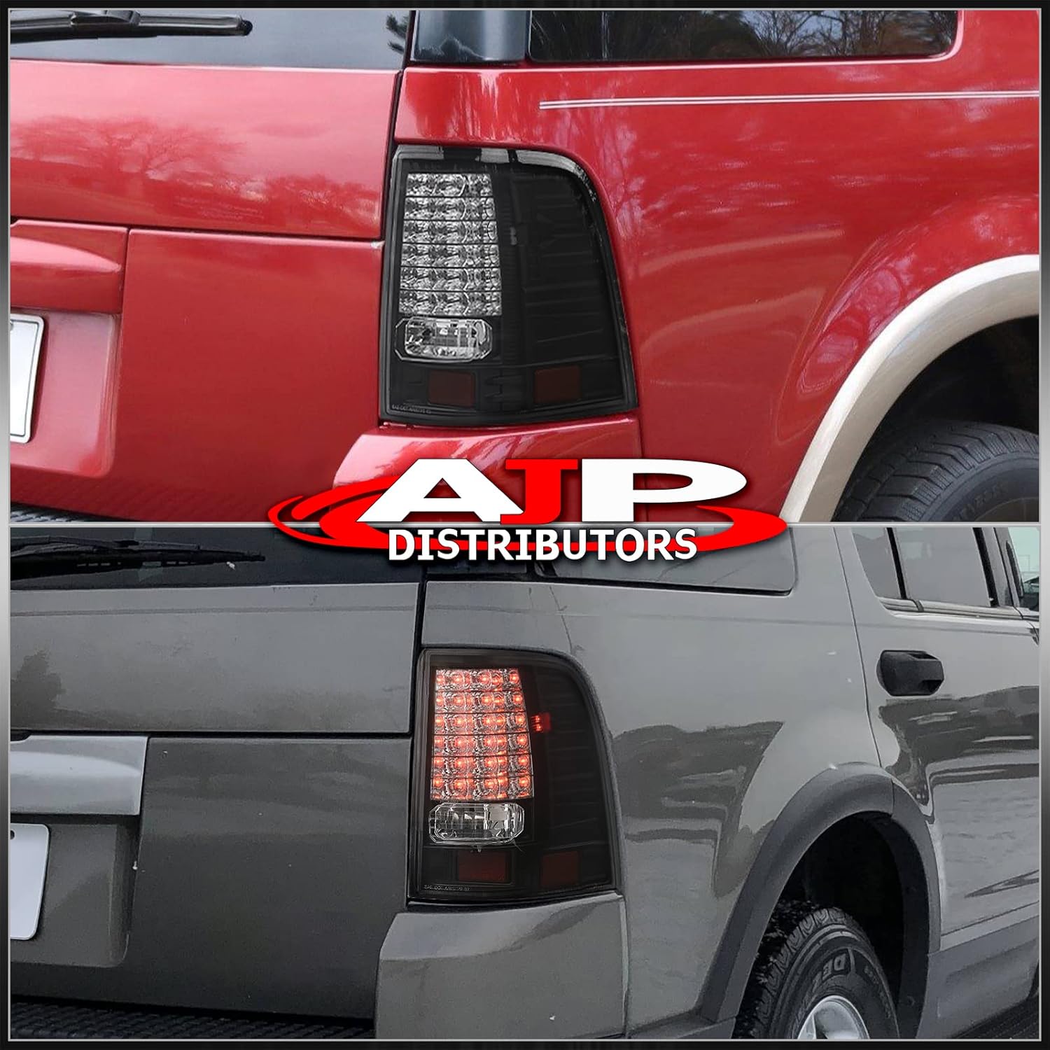 Replacement Rear LED Tail Lights Lamps Left Right Driver Passenger Set Pair For Ford Explorer (Black)