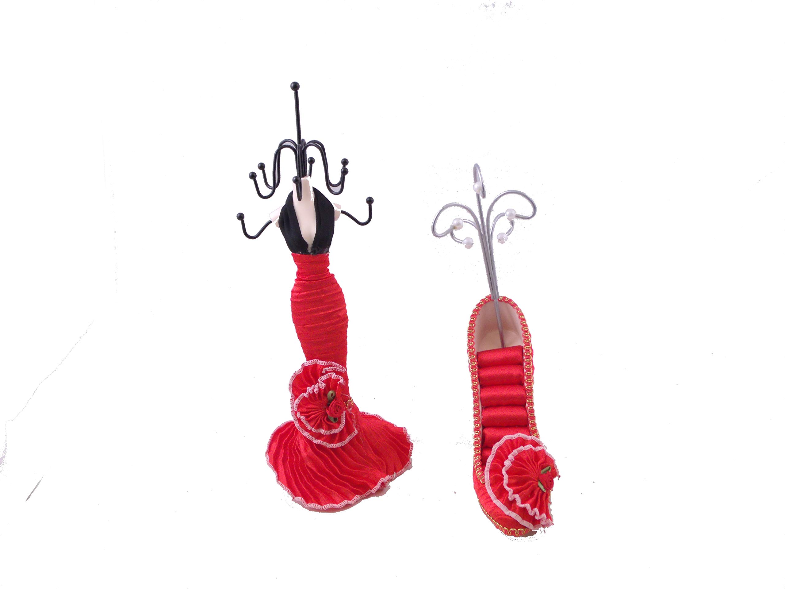 [Happy Party] Jewelry Display Holder Stand Combo (Red)