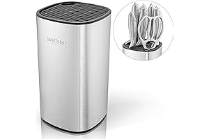 WELLSTAR Universal Knife Block Holder: Space Saving, Stable Knife Storage Solution