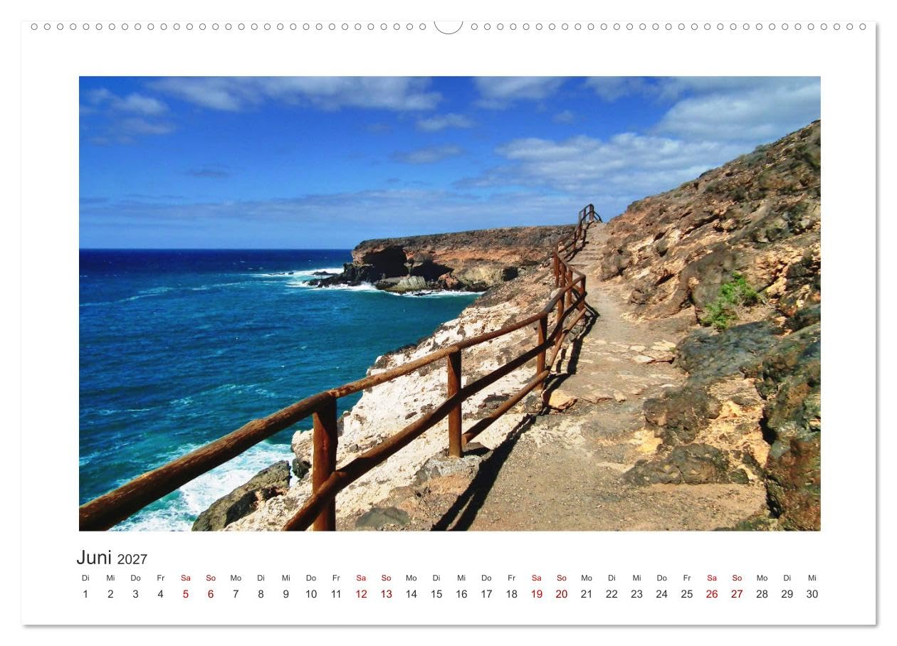 CALVENDO - Fuerteventura - Bildschön (Wandkalender 2027 DIN A2 quer), Monatskalender: Eine Reise vom Norden in den Süden der Insel.