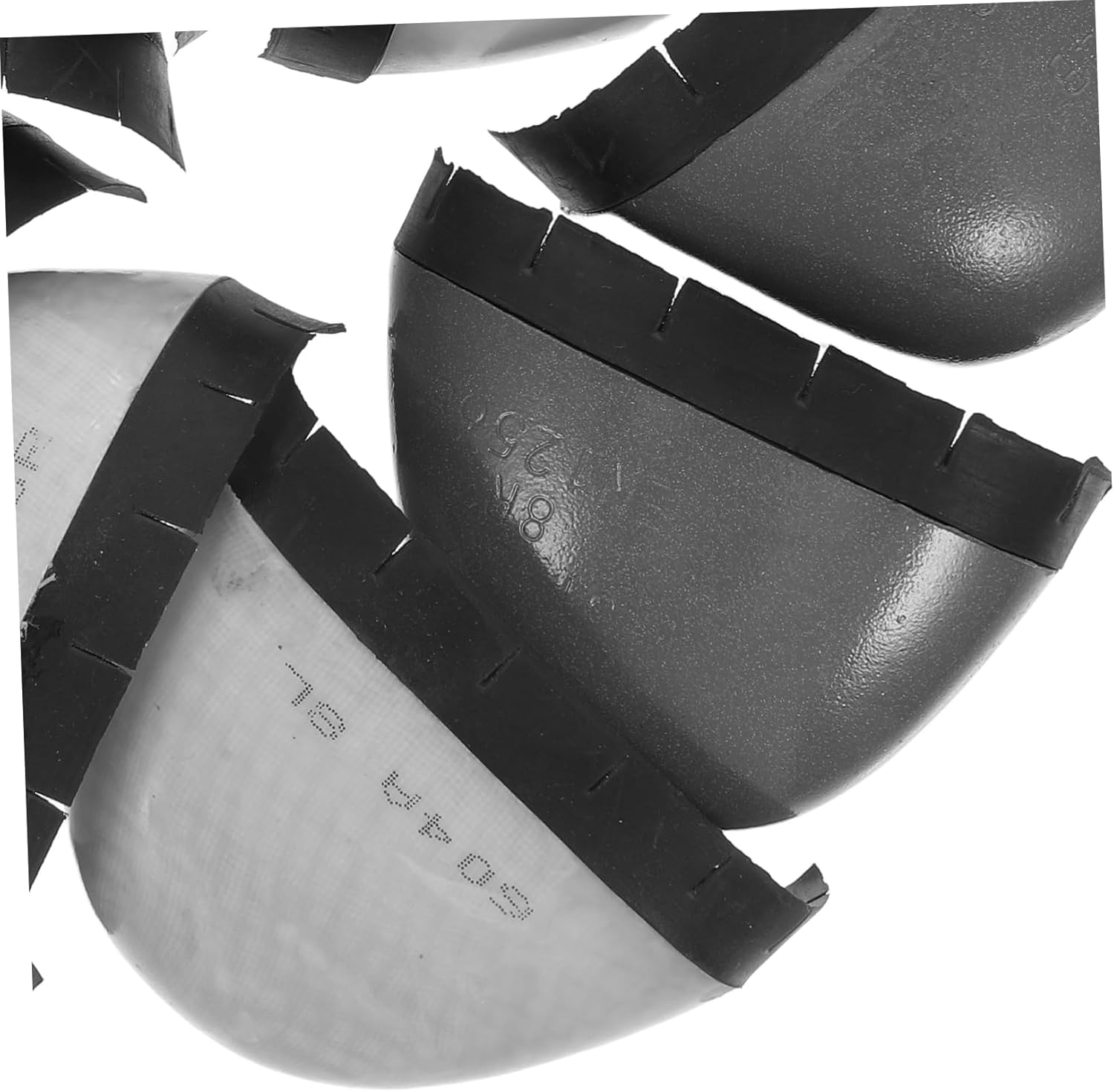 Holibanna 4 Pair Safety Toe Caps Inserts for Work Boots Puncture Resistant Shoe Toe Covers with Steel and Plastic Reinforced Protection Lightweight Footwear Accessories for Men and Women