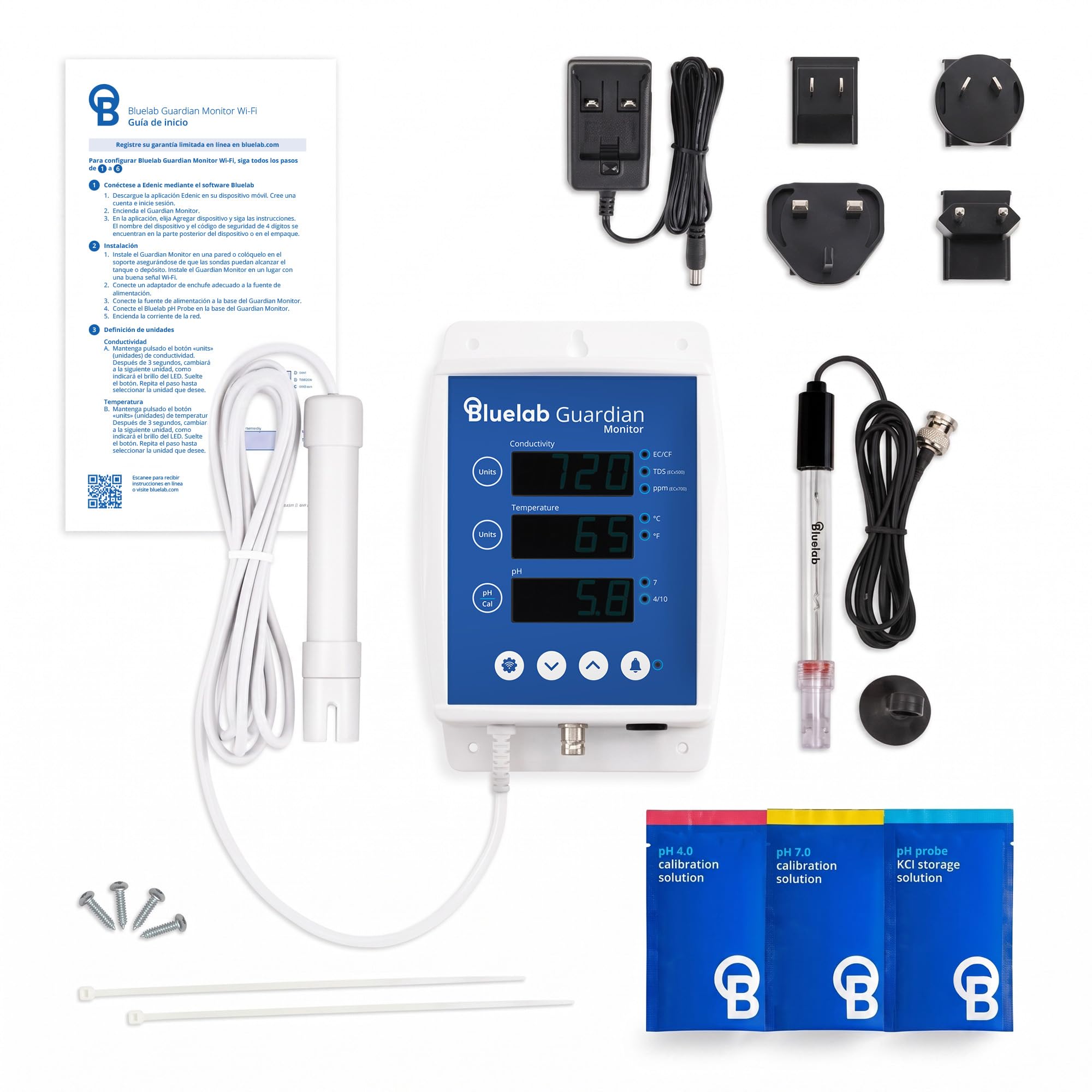 Bluelab Guardian Continuo Monitor WIFI. Ph/Ec/Temperatura