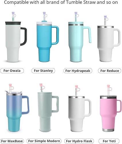 Miniatura 2 de Derstt Cubierta de popote ajustable de 0.236 in a 0.394 in, accesorios para tazas para todas las marcas Stanley, Simple Modern, Yeti, Owala, Hydro