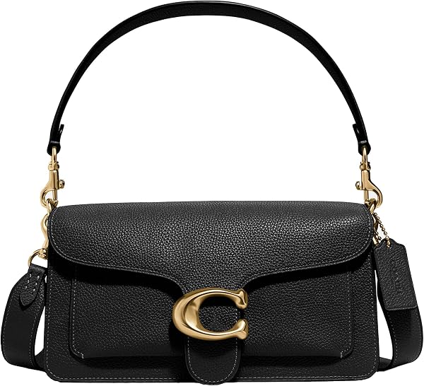 Coach Damska torebka na ramię pręgowana (1 szt.), B4/Czarny, One Size, pręgowane ramię