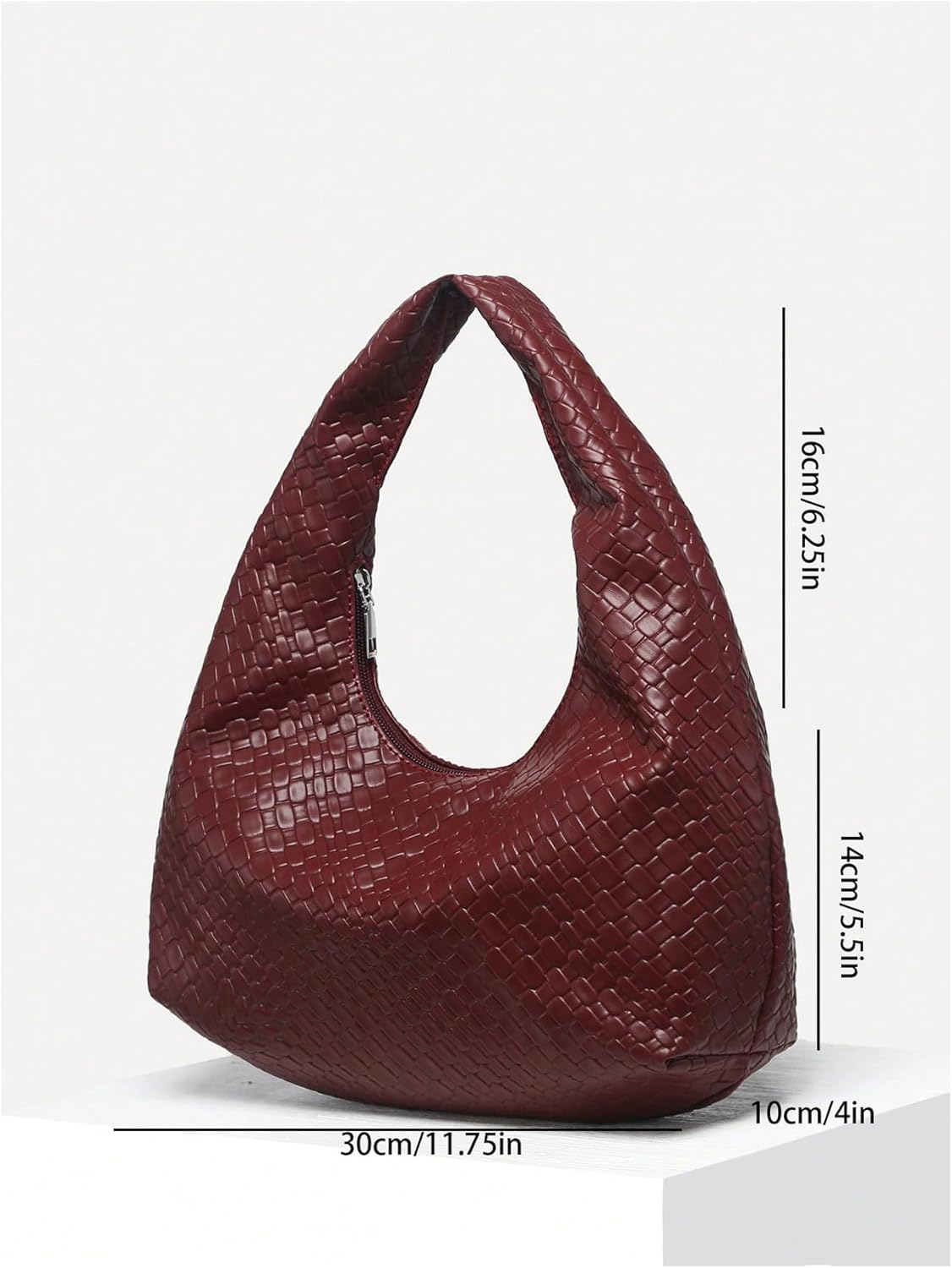 Floerns Women's Vintage Leather Tote Shoulder Handbag Top Handle Hobo Bag - Image 6