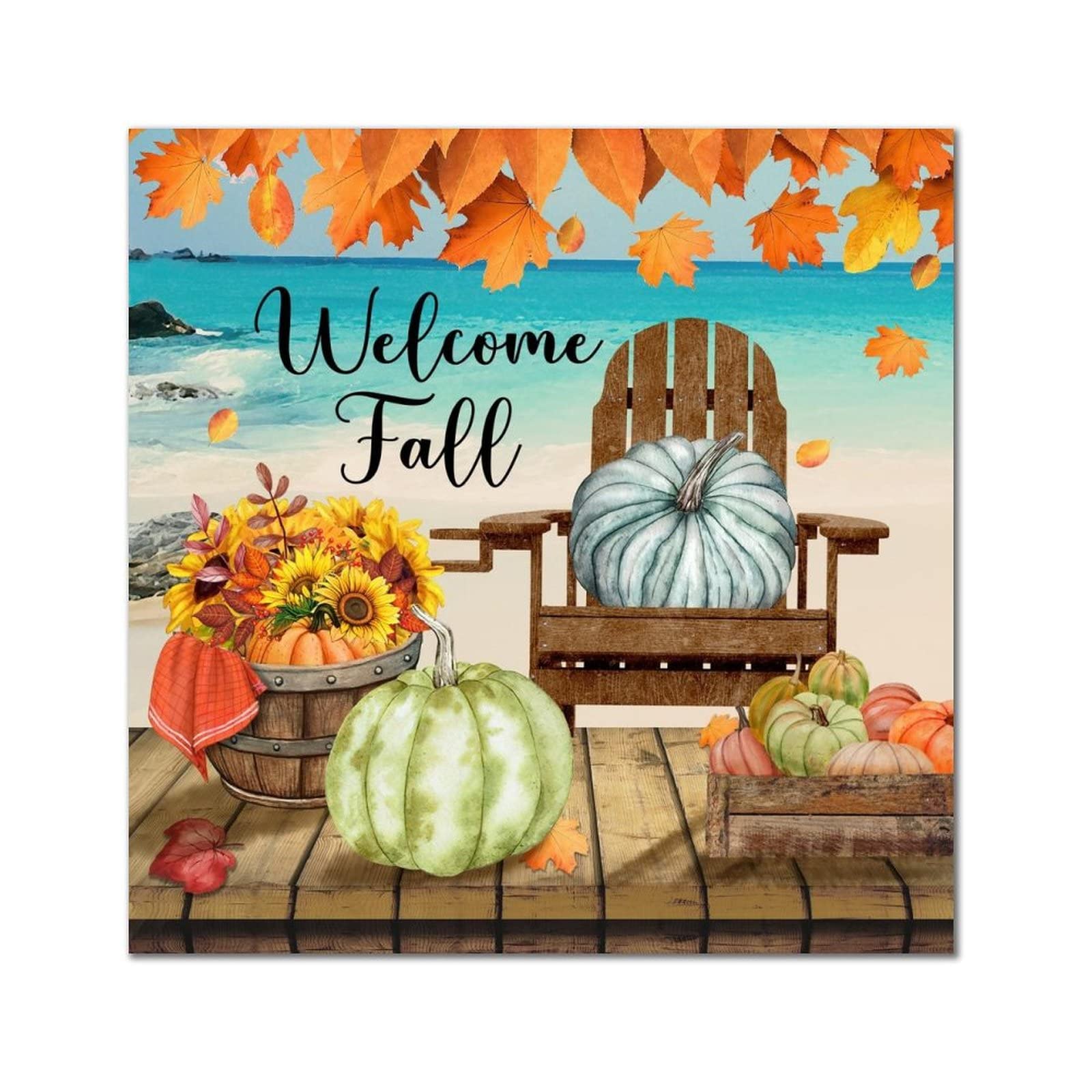 Plaque de récolte en bois rétro pour embellir votre cuisine et fêter Thanksgiving en famille