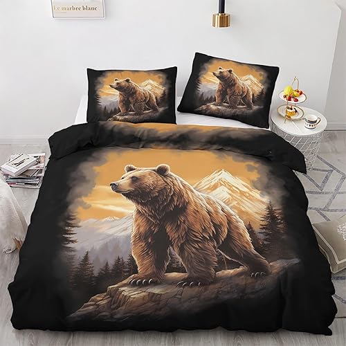 Miniatura 60 de Funda de edredón de playa tamaño matrimonial Juego de ropa de cama Sunset Sea 3 piezas Funda de edredón de microfibra suave con lazos