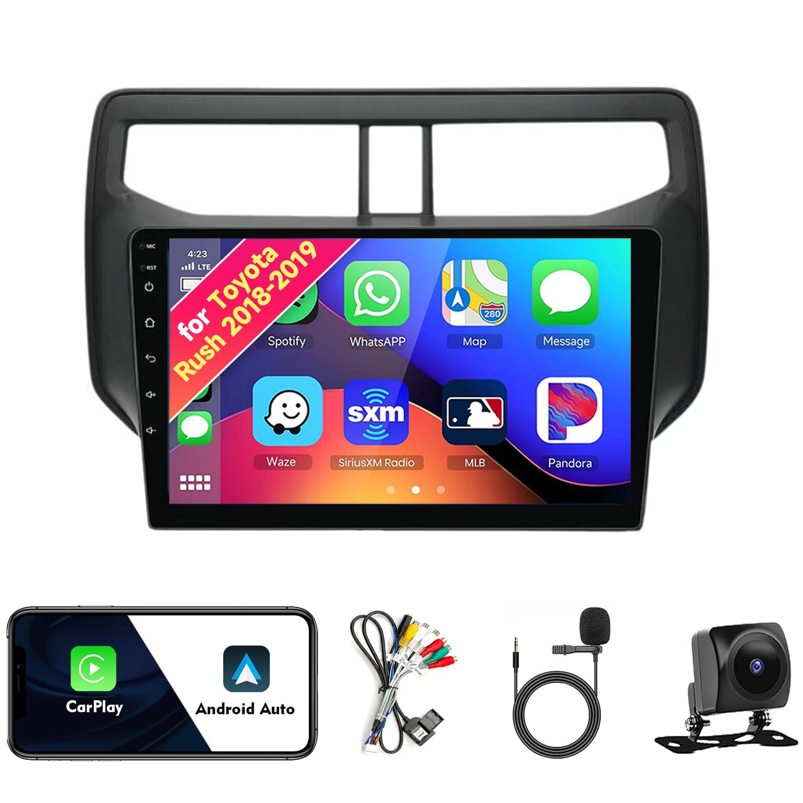 Amazon.com: Car Radio Stereo for Toyota Rush 2018-2019, Android 13