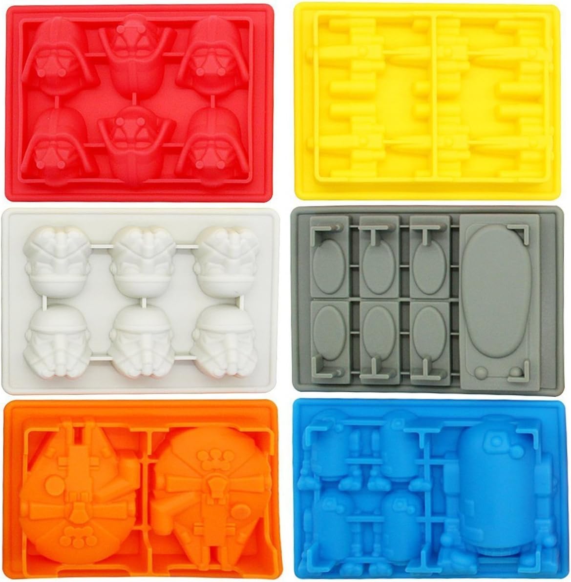 Kotobukiya Star Wars Silicone Ice Trays/Chocolate Molds, Set of 6