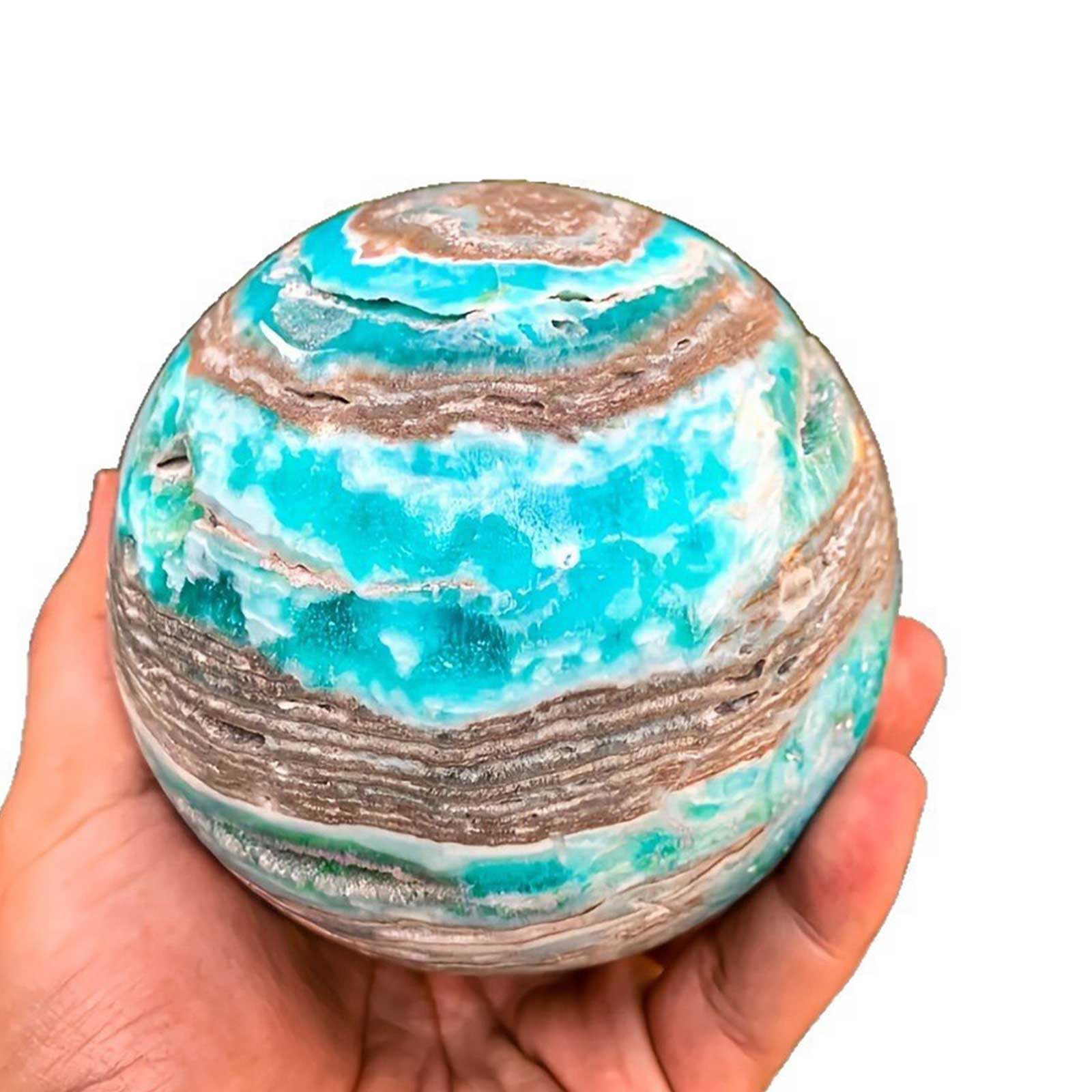 Kryształowa kula Naturalna kula mineralna z hemimorfitu