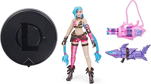 Miniatura 3 de League of Legends, Dual Cities Pack con figuras coleccionables exclusivas de Jinx, Heimerdinger, Vi, Caitlyn y Ekko, figuras coleccionables de 4