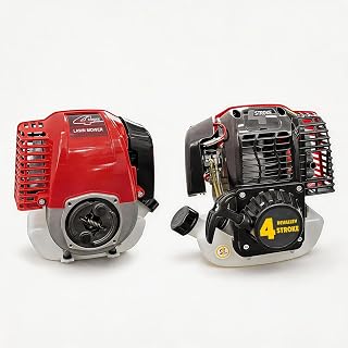 1.2HP 4-Stroke Gasoline Engine,31.3CC 6500RPM Mini Prtable Gasoline Engine,0.37Gal Fuel Tank Single Cylinder Engine for Agricultural Lawn Mowers,Mini Bike, Weed Whackers