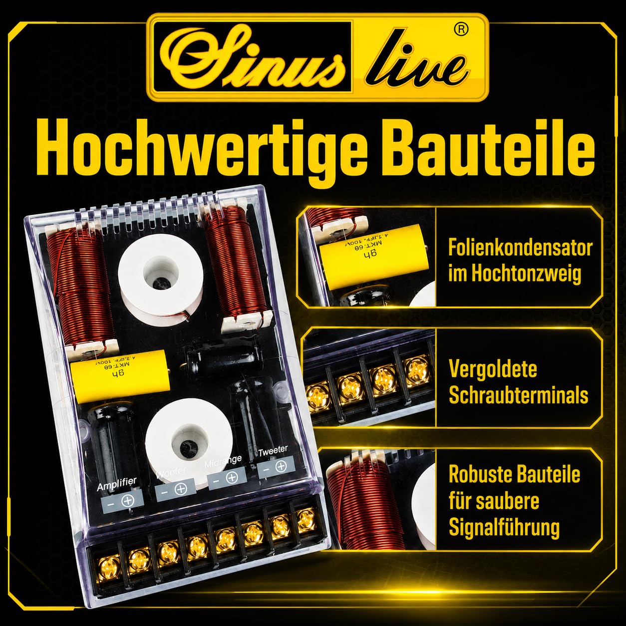 Sinuslive CR345 Enceinte 3 Voies