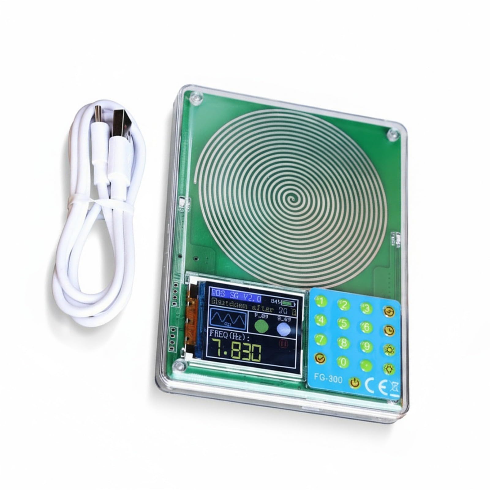 Multifunktionaler 200 kHz Frequenzgenerator, 0,001 Hz, Start ABS-Gehäuse, 10 Wellenformen, direkter Tasteneingang, wiederaufladbar, Multifunktionswellenformgenerator