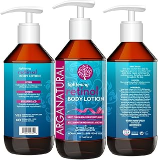 Arganatural Tightening Body Lotion with Organic Retinol, Caffeine & Hyaluronic - Noticeably Tightens & Nourishes Aging Skin, Normal to Cellulite Prone Skin, for all Skin Types 32oz / 960ml