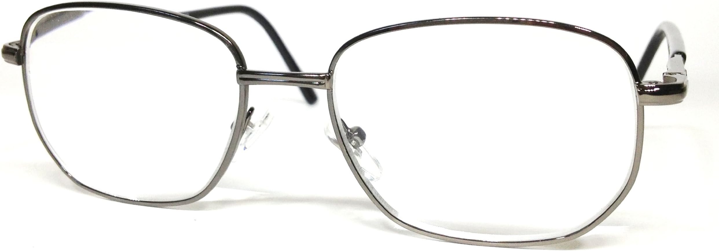 Mens High Power Gunmetal Full Frame Reading Glasses with Spring Hinge +4.50 by See Clearly Readers (4.50, Gun Metal)