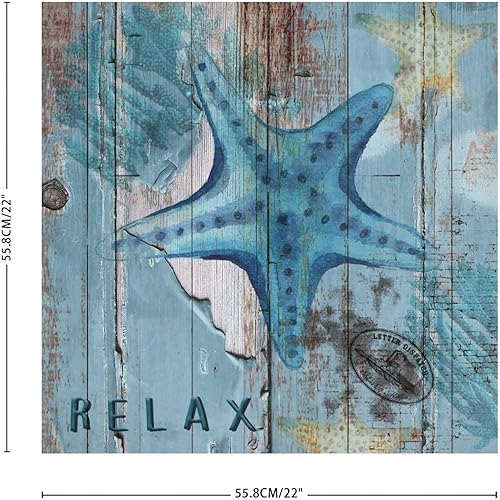 Miniatura 3 de Calcomanías de pared con temática náutica de playa, estrellas de mar subacuáticas, tortuga positiva, vida marina, caballito de mar, calcomanías de