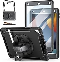 Vista 14 de Funda para iPad de 6ª/5ª generación de 9.7 pulgadas: Funda de TPU para iPad 9.7 (2018/2017) y iPad Air 2 de 9.7" con protector de pantalla - Soporte