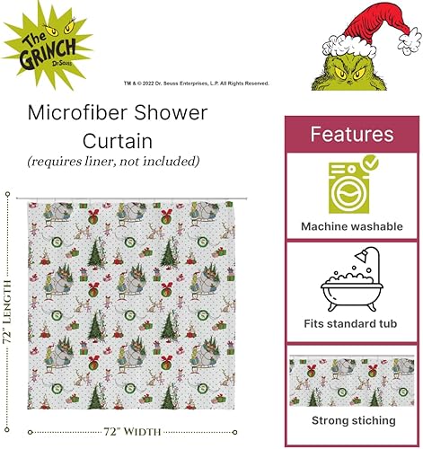 Miniatura 8 de Franco Peppa Pig - Juego de cortina de ducha y anillos de 13 piezas, (producto 100% oficial)
