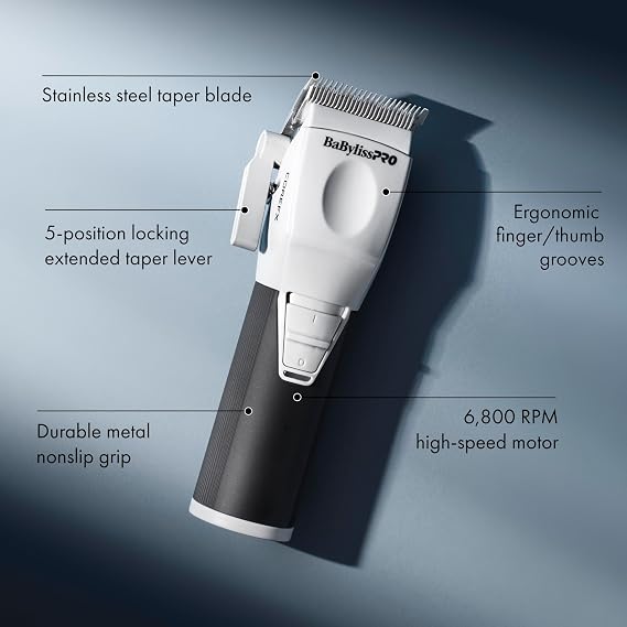 BaBylissPRO Men's Clipper, COREFX Professional Performance