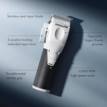 BaBylissPRO Men's Clipper, COREFX Professional Performance