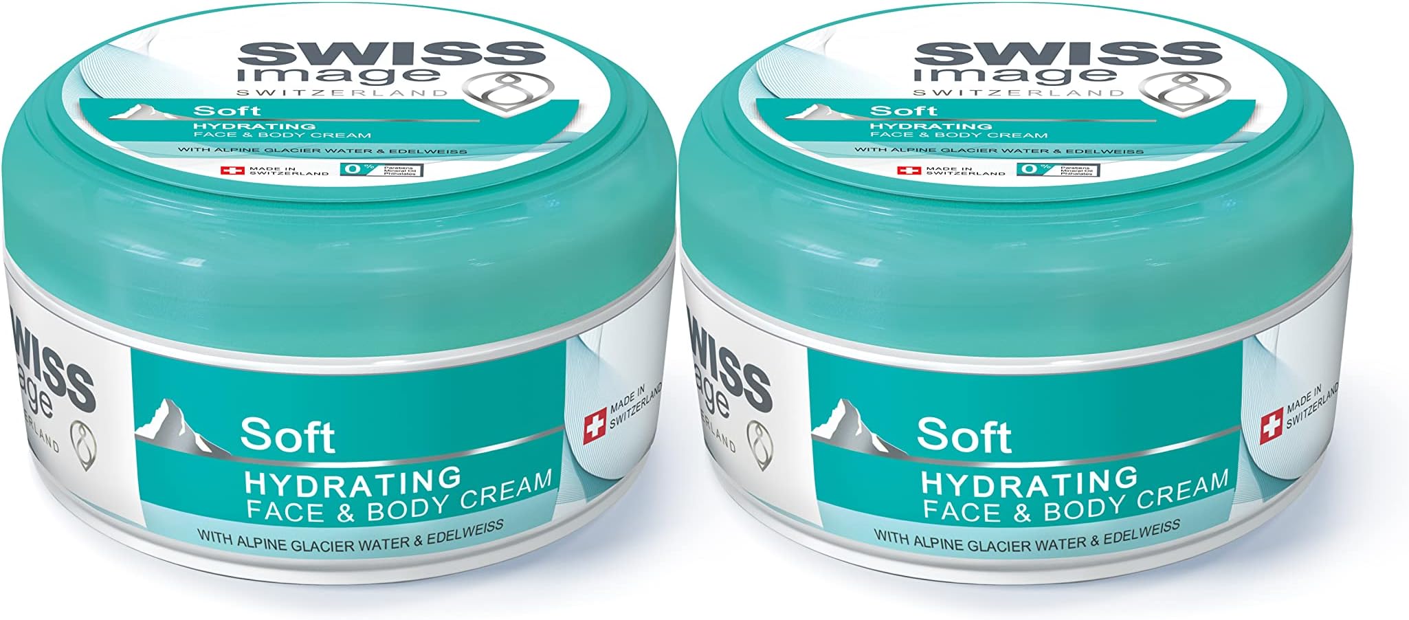 Swiss Image Soft Hydrating Face & Body Cream 2 X 200 ml, Twin Pack | Non Greasy, Light Weight, Deeply Hydrates & Refreshing Body Cream for All Skin Types