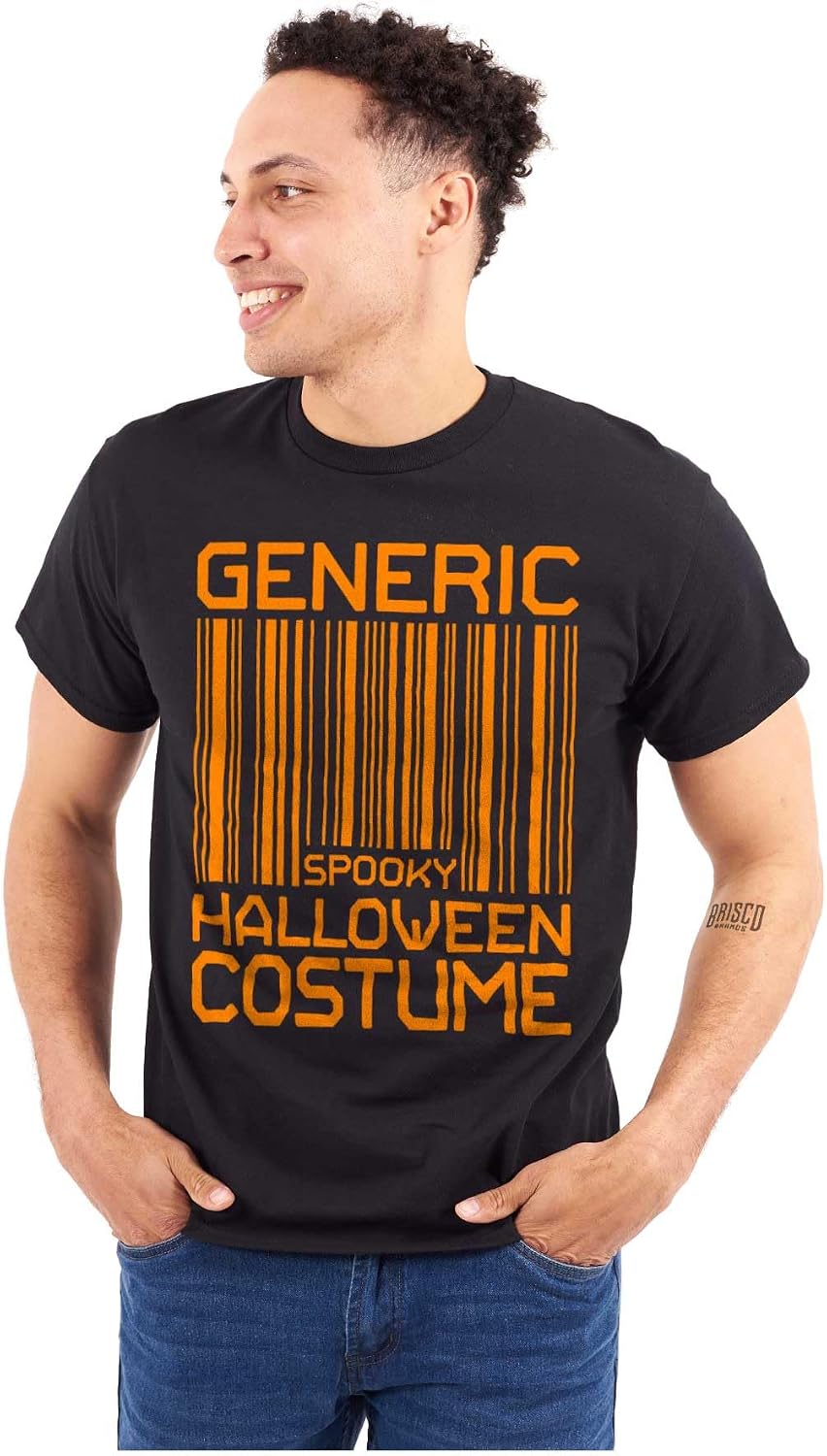 Generic Halloween Costume Barcode Graphic T Shirt Men or Women