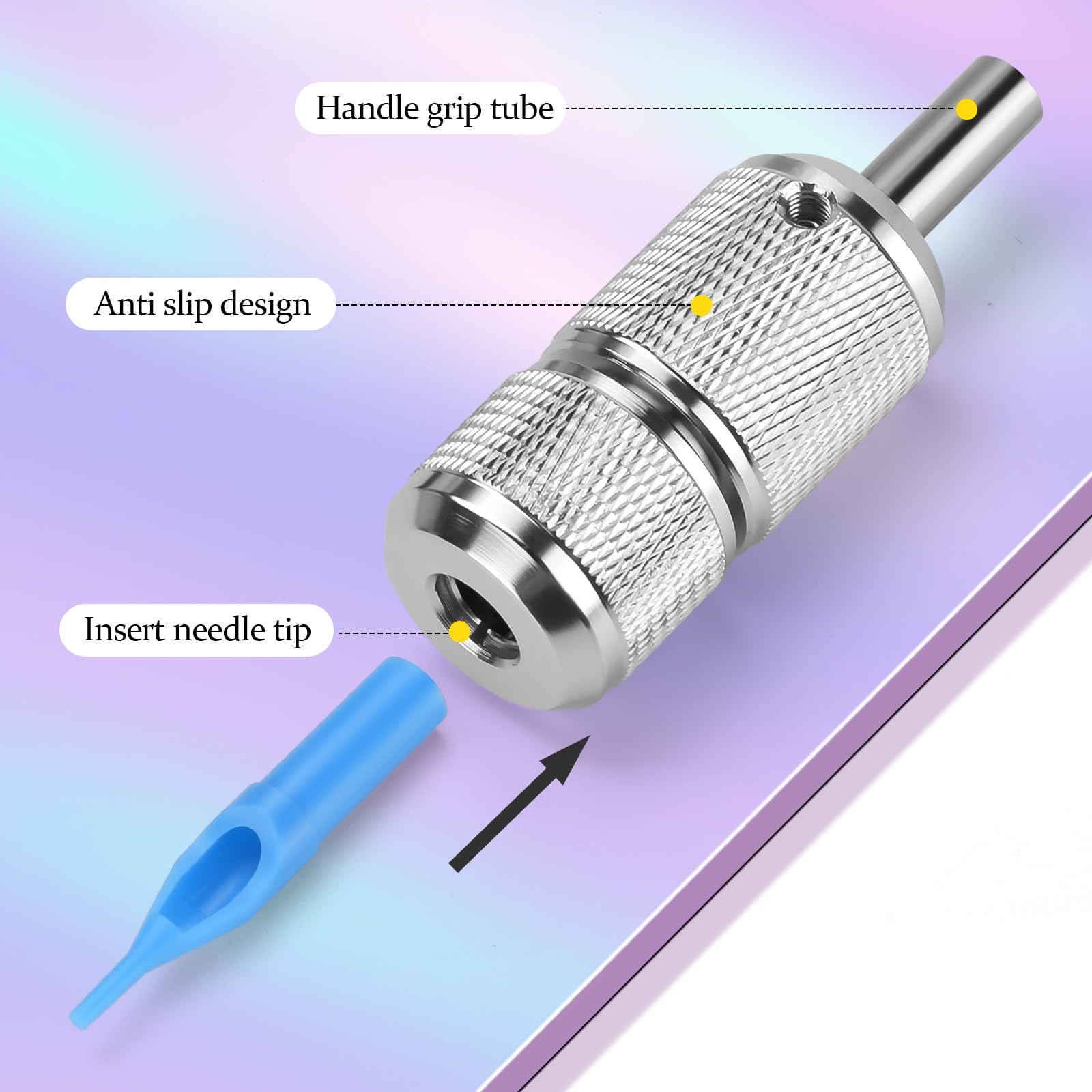 Amazon | ATOMUS 25mm タトゥーグリップ チューブ セルフロック