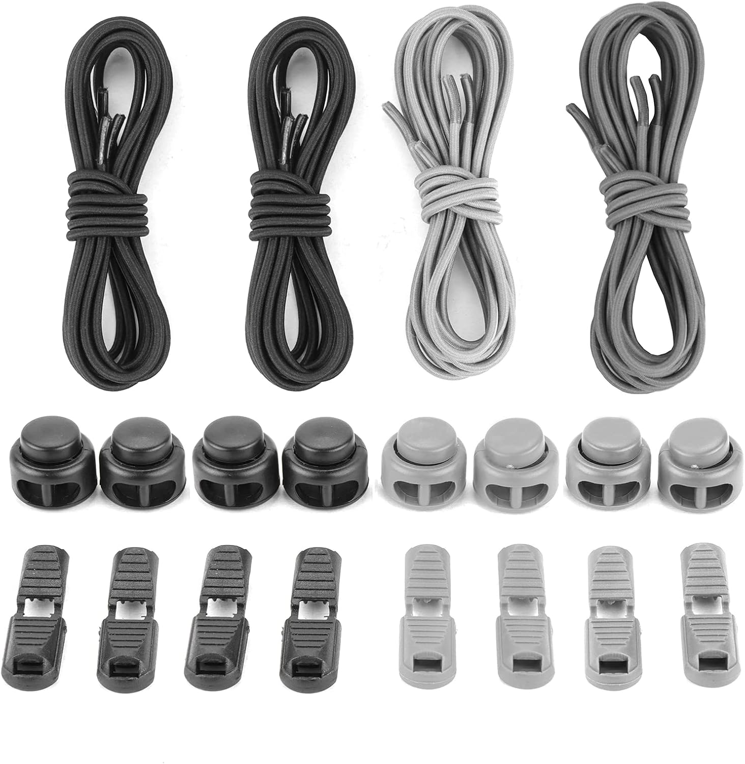 AMLY Elastic No Tie Shoe Laces Tieless Shoelaces for