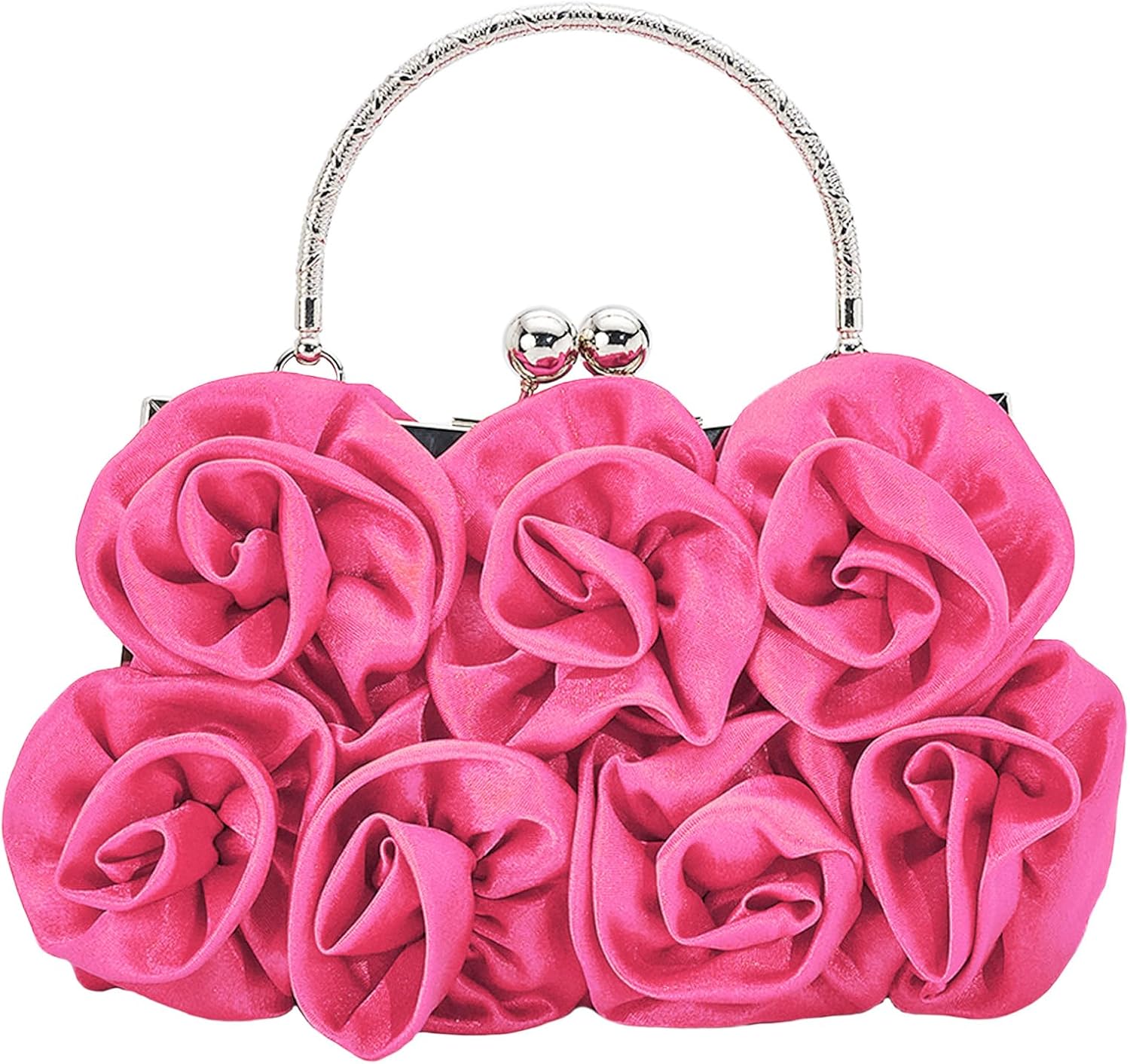 SH Clutch purses for Women Evening Clutch Satin Bag Wedding Cocktail Party Prom Purse Dressy Handbags